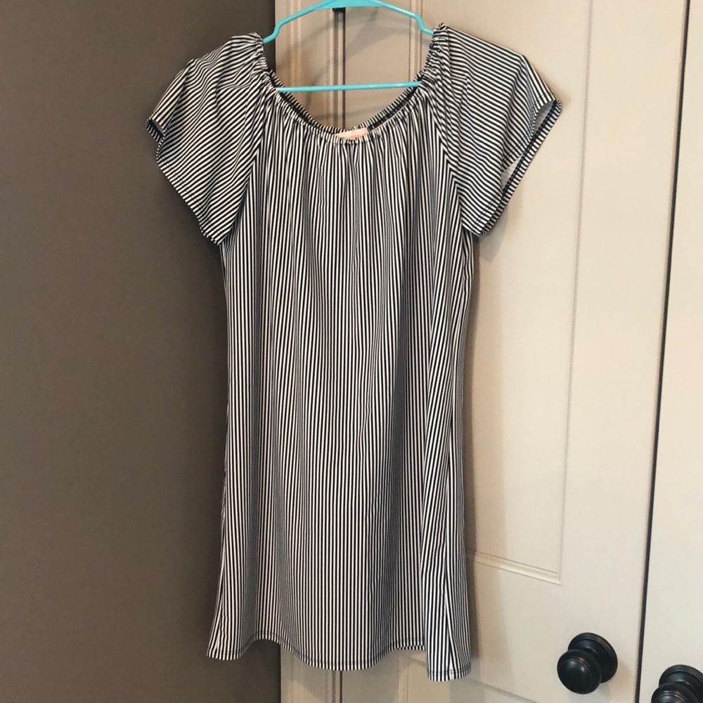 Like NEW Black White Striped Jude Connally Dress